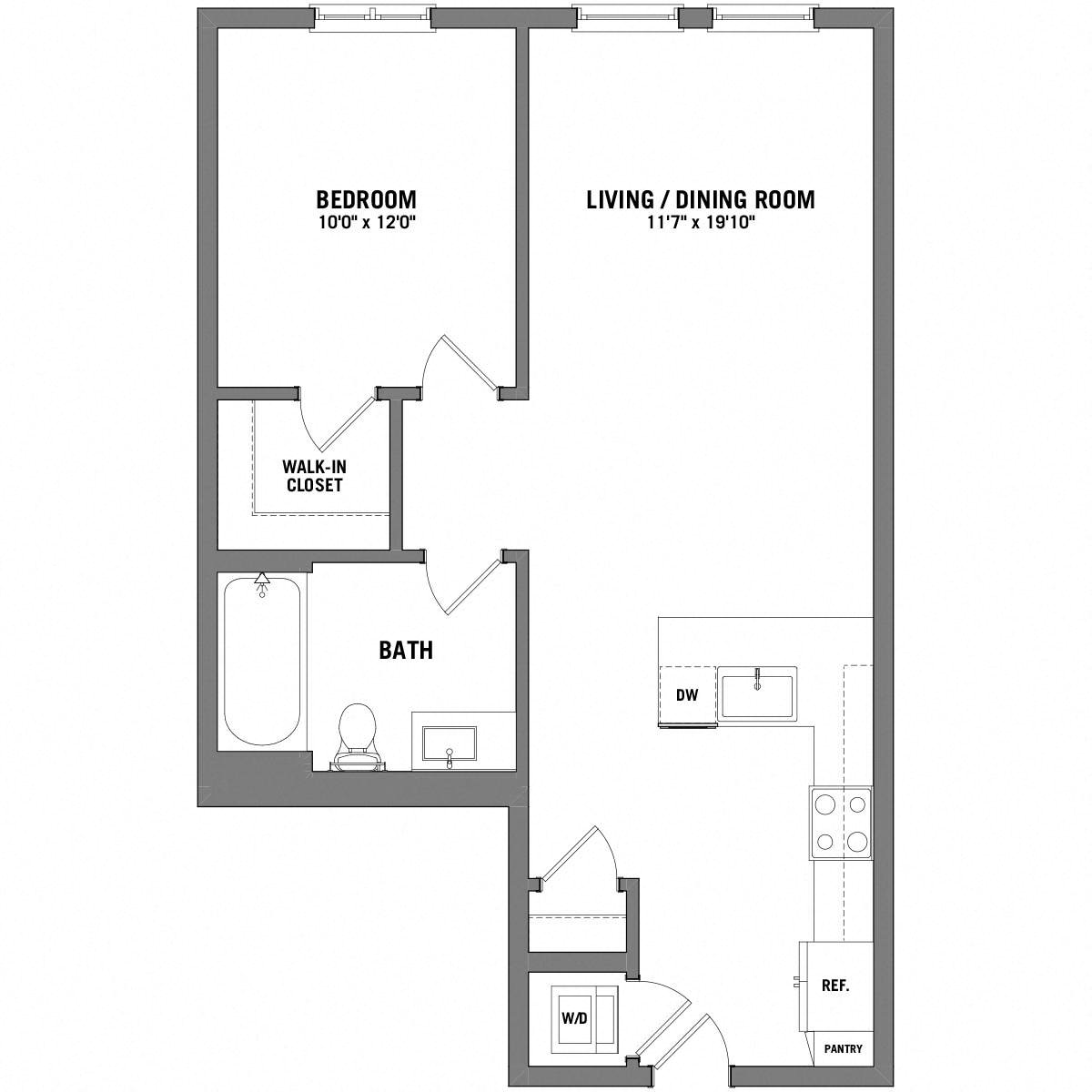 Floor plan layout diagram for A5
